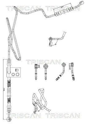 Furtun hidraulic sistem directie Triscan 8516 29008