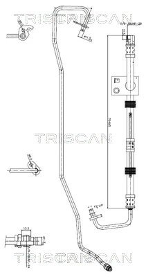 Furtun hidraulic sistem directie Triscan 8516 16032