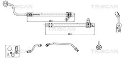 Furtun hidraulic sistem directie Triscan 8516 43004