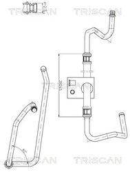 Furtun hidraulic sistem directie Triscan 8516 28013