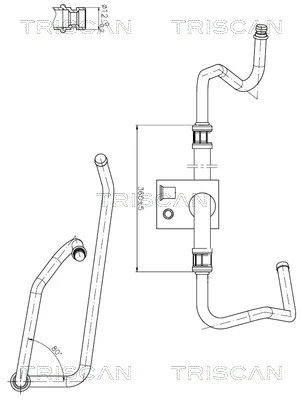 Furtun hidraulic sistem directie Triscan 8516 28013