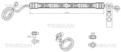 Furtun hidraulic sistem directie Triscan 8516 29032