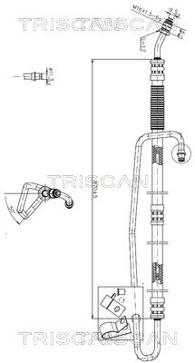 Furtun hidraulic sistem directie Triscan 8516 23006