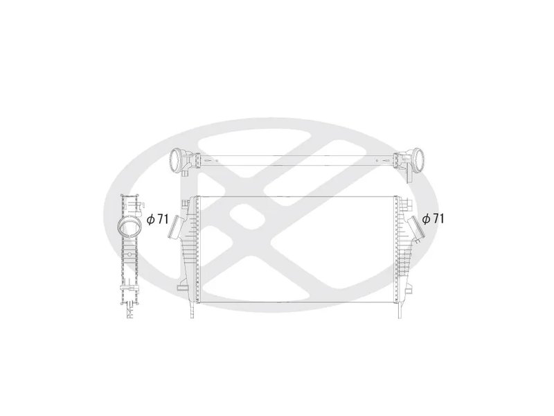 INTERCOOLER KOYORAD IA460147 - Piesa auto compatibila cu mai multe marci