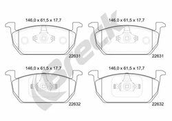 Set placute frana Breck 22631 00 701 00