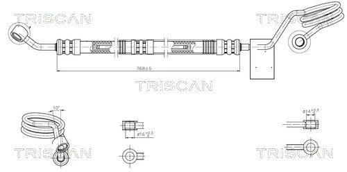 Furtun hidraulic sistem directie Triscan 8516 29031