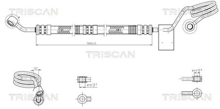 Furtun hidraulic sistem directie Triscan 8516 29031