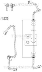 Furtun hidraulic sistem directie Triscan 8516 27003