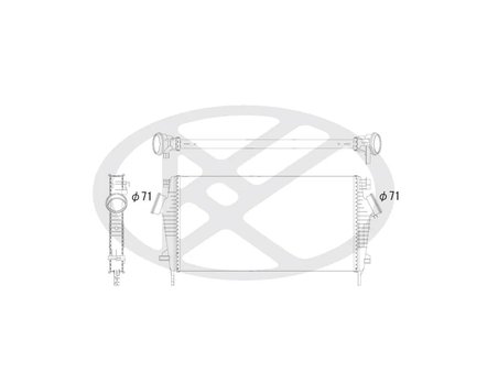 INTERCOOLER KOYORAD IA460146 - Piesa auto compatibila cu mai multe marci