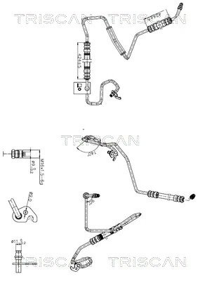 Furtun hidraulic sistem directie Triscan 8516 16044