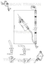 Furtun hidraulic sistem directie Triscan 8516 23001
