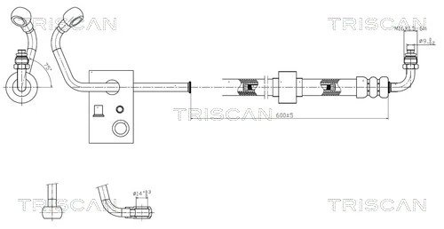 Furtun hidraulic sistem directie Triscan 8516 23008