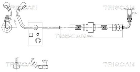 Furtun hidraulic sistem directie Triscan 8516 23008