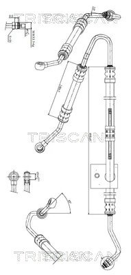 Furtun hidraulic sistem directie Triscan 8516 11001