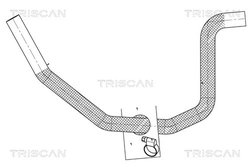 Furtun hidraulic sistem directie Triscan 8516 11006