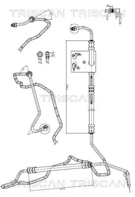 Furtun hidraulic sistem directie Triscan 8516 11009