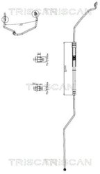 Furtun hidraulic sistem directie Triscan 8516 29042