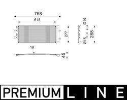 RADIATOR CLIMATIZARE MAHLE AC 1214 000P - Compatibil cu BMW, MINI