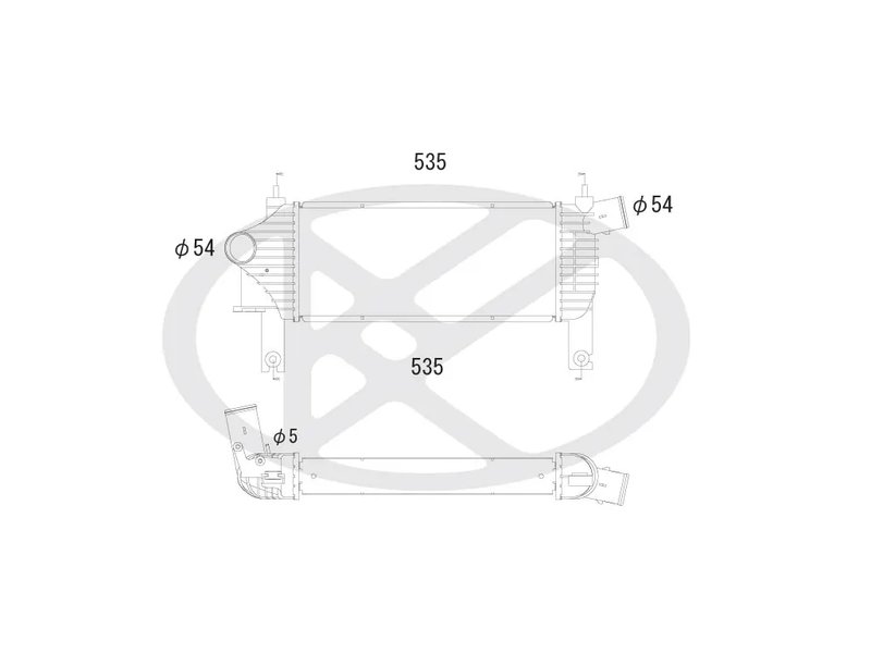 INTERCOOLER KOYORAD IA020135 - Piesa auto compatibila cu mai multe marci