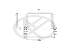 INTERCOOLER KOYORAD IA450173 - Piesa auto compatibila cu mai multe marci