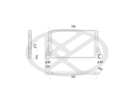 INTERCOOLER KOYORAD IA450169 - Piesa auto compatibila cu mai multe marci