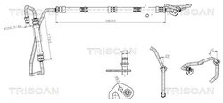 Furtun hidraulic sistem directie Triscan 8516 16014
