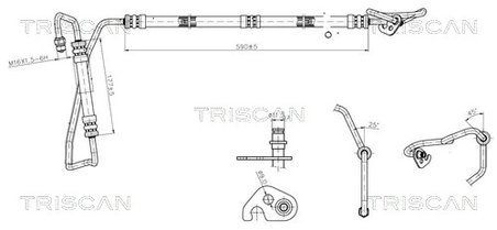 FURTUN HIDRAULIC SISTEM DIRECTIE TRISCAN 8516 16014 - Compatibil cu FORD