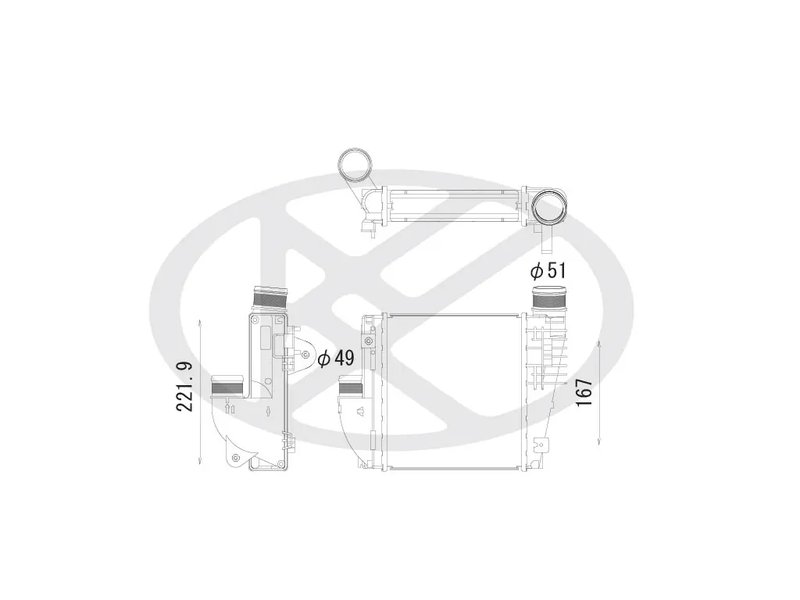 Intercooler KOYORAD IA470151