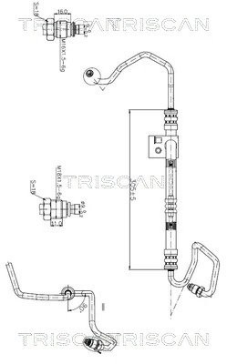 Furtun hidraulic sistem directie Triscan 8516 24003