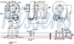 TURBINA NISSENS 93851 - Compatibil cu MAN