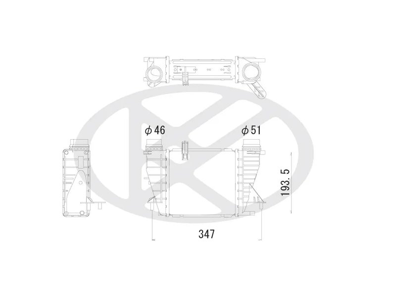 Intercooler KOYORAD IA020138