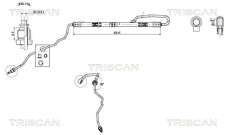 FURTUN HIDRAULIC SISTEM DIRECTIE TRISCAN 8516 29024 - Compatibil cu SEAT, SKODA, VW