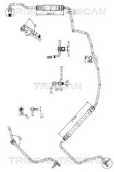 Furtun hidraulic sistem directie Triscan 8516 28011