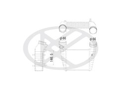 INTERCOOLER KOYORAD IA450174 - Piesa auto compatibila cu mai multe marci