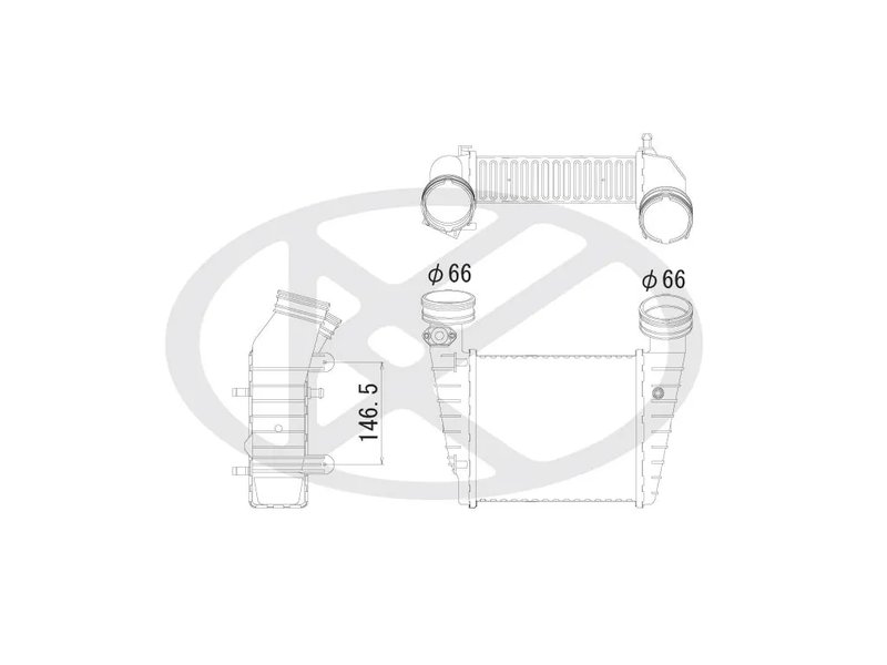 INTERCOOLER KOYORAD IA450174 - Piesa auto compatibila cu mai multe marci