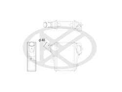 INTERCOOLER KOYORAD IA080120 - Piesa auto compatibila cu mai multe marci
