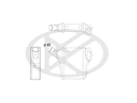 INTERCOOLER KOYORAD IA080120 - Piesa auto compatibila cu mai multe marci