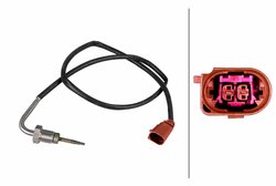 SENZOR TEMPERATURA GAZE EVACUARE HELLA 6PT 358 226-481 - Compatibil cu AUDI, SEAT, SKODA, VW