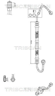 Furtun hidraulic sistem directie Triscan 8516 11018