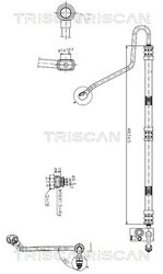 Furtun hidraulic sistem directie Triscan 8516 11007