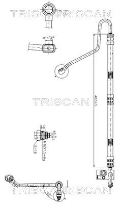 FURTUN HIDRAULIC SISTEM DIRECTIE TRISCAN 8516 11007 - Compatibil cu BMW