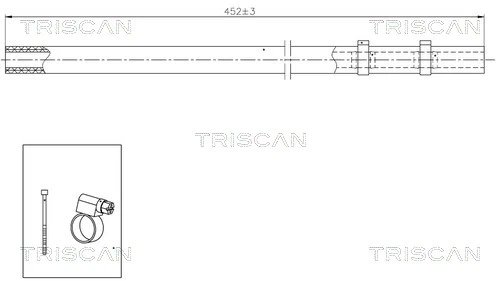 Furtun hidraulic sistem directie Triscan 8516 29029