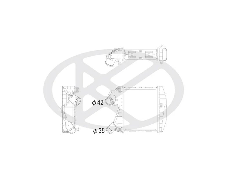 INTERCOOLER KOYORAD IA410158 - Piesa auto compatibila cu mai multe marci