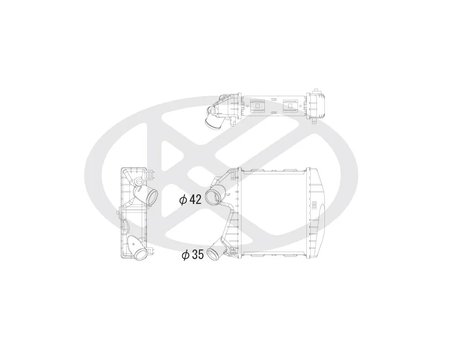 INTERCOOLER KOYORAD IA410158 - Piesa auto compatibila cu mai multe marci