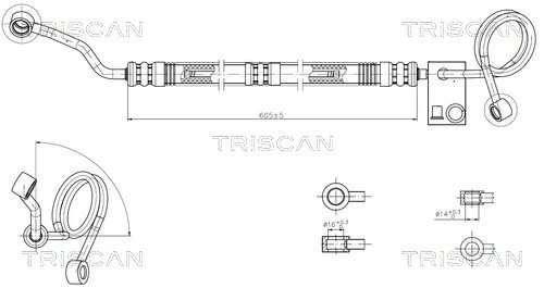 Furtun hidraulic sistem directie Triscan 8516 29036