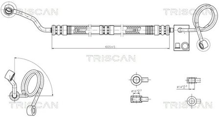 Furtun hidraulic sistem directie Triscan 8516 29036