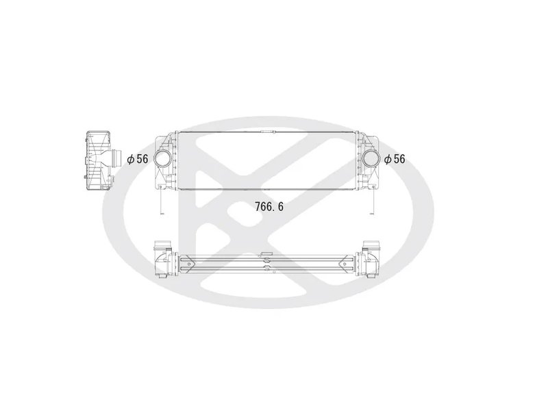 INTERCOOLER KOYORAD IA410133 - Piesa auto compatibila cu mai multe marci