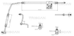 Furtun hidraulic sistem directie Triscan 8516 25005