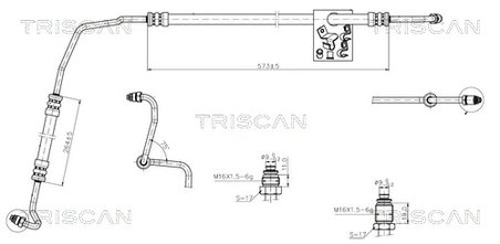 Furtun hidraulic sistem directie Triscan 8516 25005
