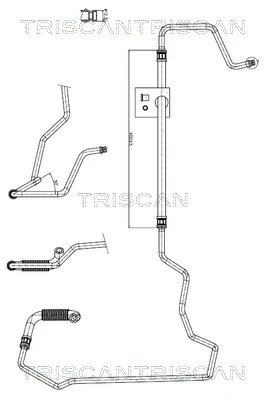Furtun hidraulic sistem directie Triscan 8516 28002